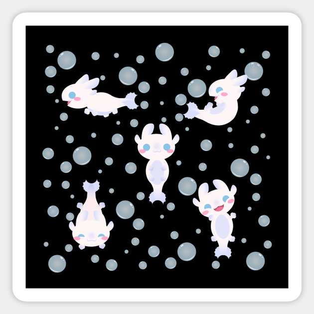 Light Fury Axolotls Sticker by Kirion